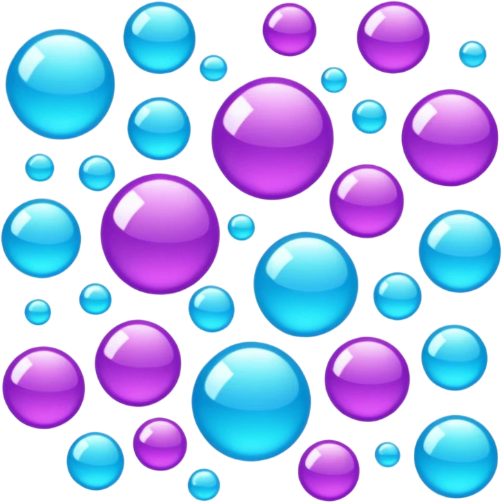 Glitter purple and cian like emoji