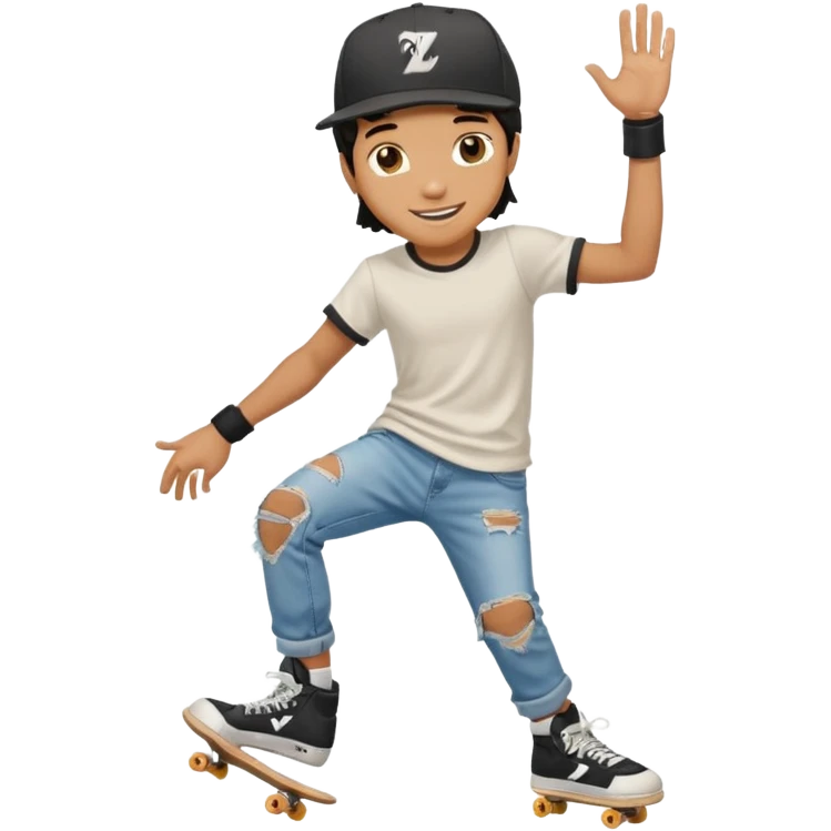 skater boy from 80s emoji