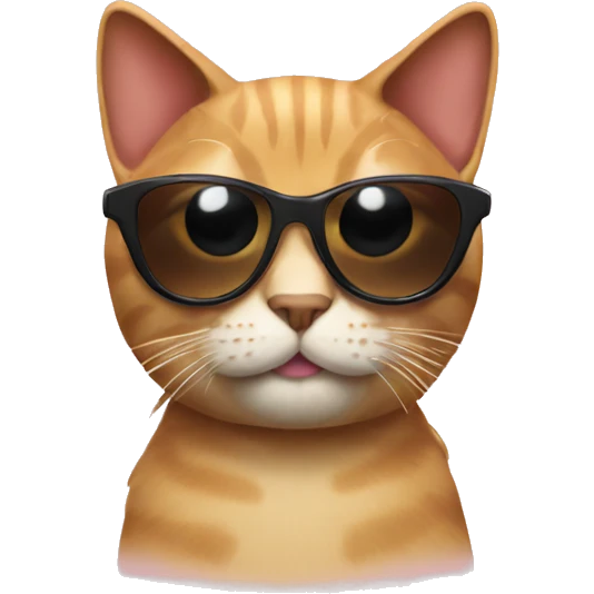 Cat with sunglasses emoji