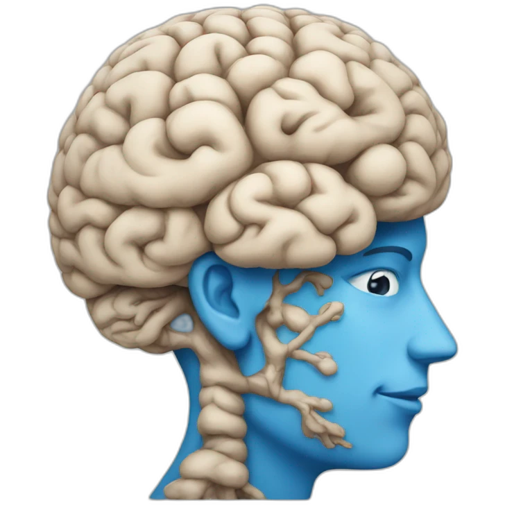 bluesky in the brain emoji