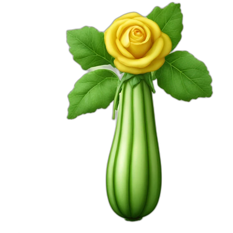 une grosse courgette rose emoji