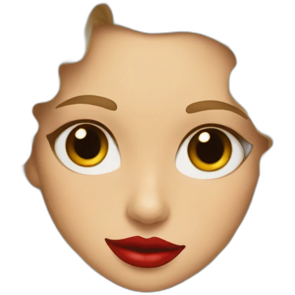 pretty-curly-blonde-woman-red-lips-with-cat-bengal emoji