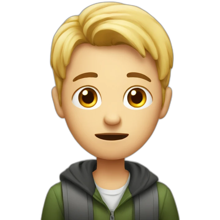 confused student learning german emoji