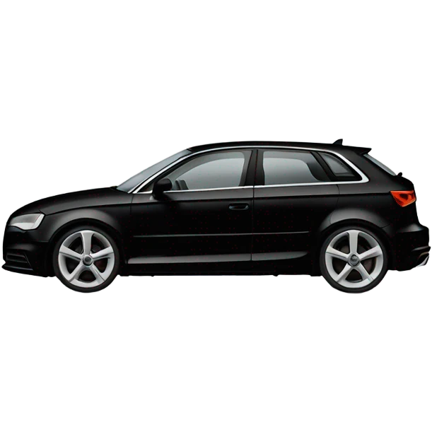 Black audi a3 car emoji