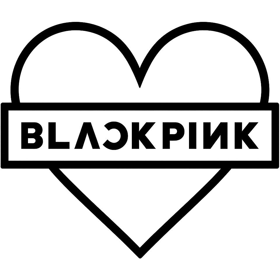 Blackpink heart, no background emoji