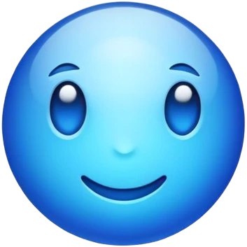 Blue  emoji