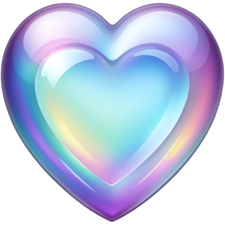 Crystal heart emoji