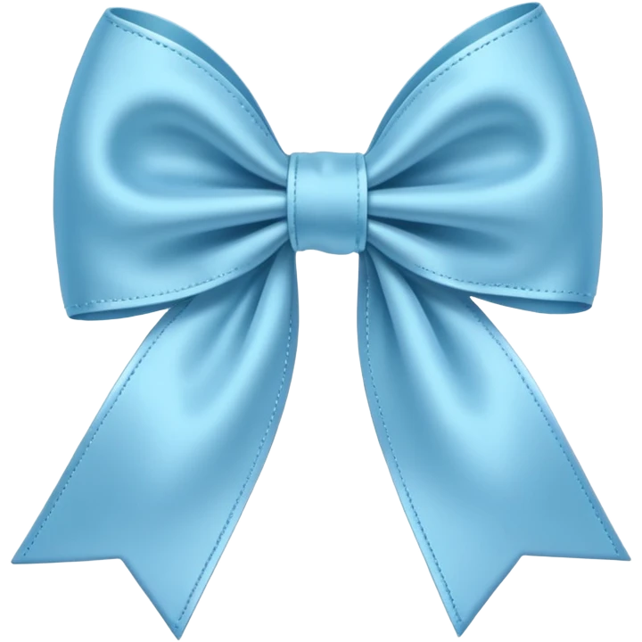 Light blue bow emoji