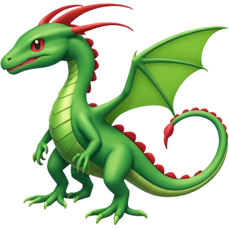 Helioptile-Flygon-Grovyle-fusion (full body) emoji