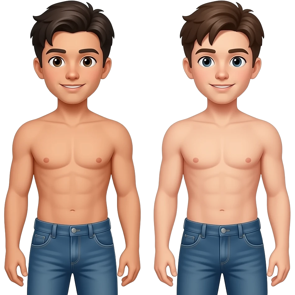 2 naked teen man naked see full body emoji