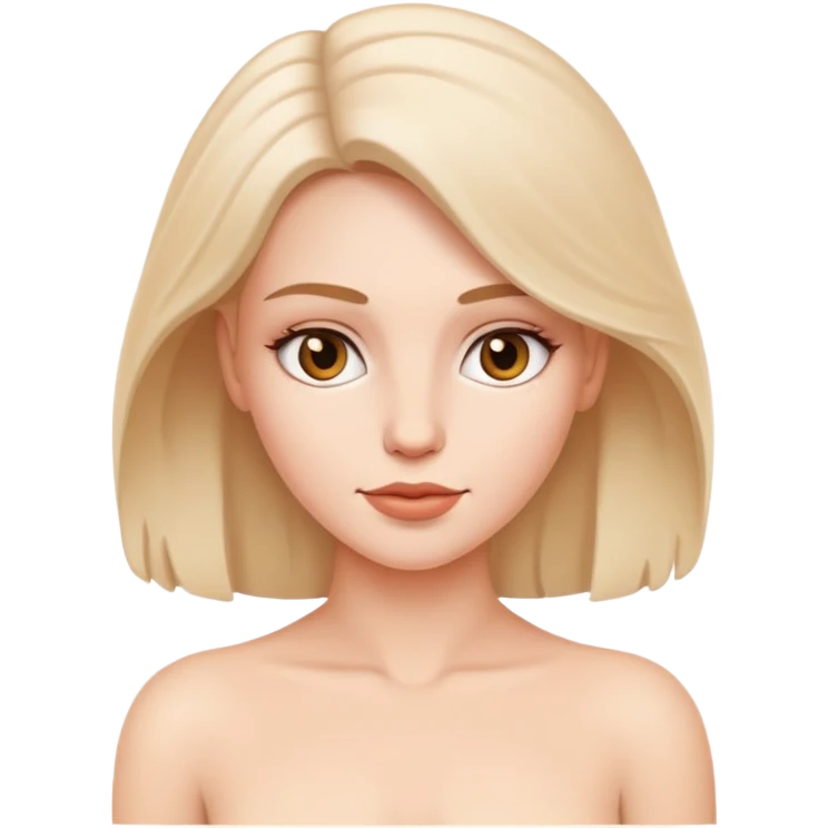 White Woman Nude emoji