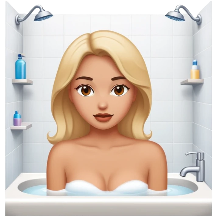 sexy woman in the bathroom emoji
