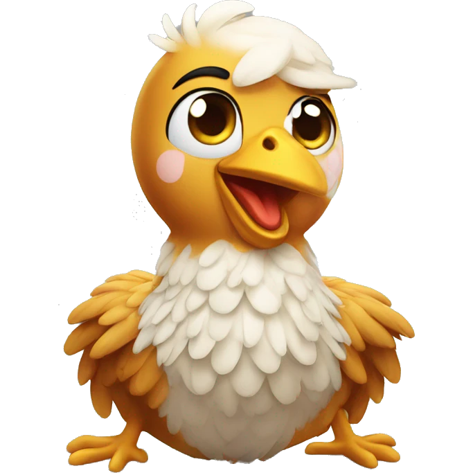 CHIKEN WINGS HAPPY sit emoji