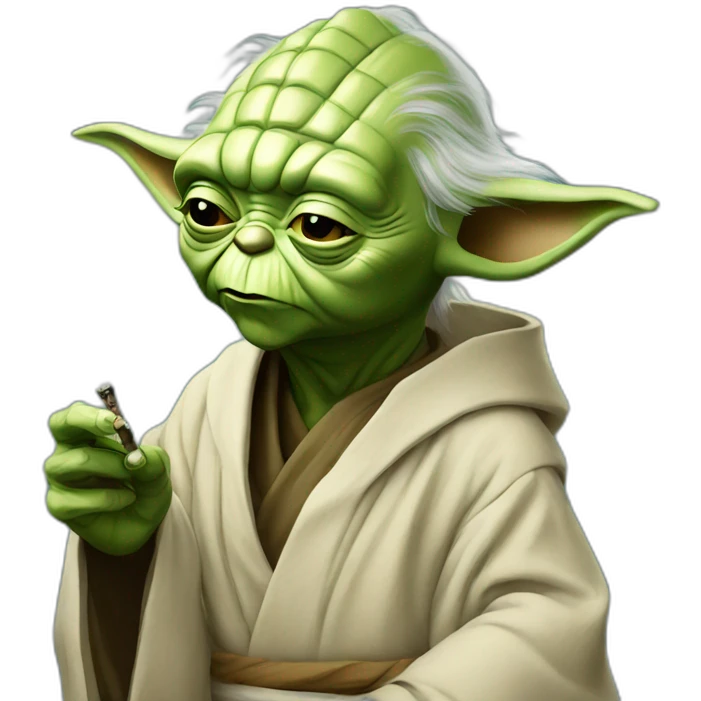Yoda smoke emoji