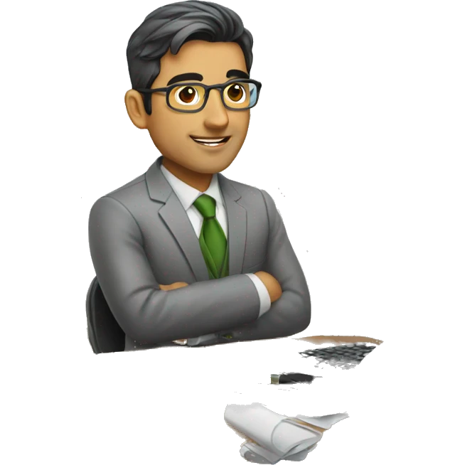 Pakistani accountant withoutglasses  emoji
