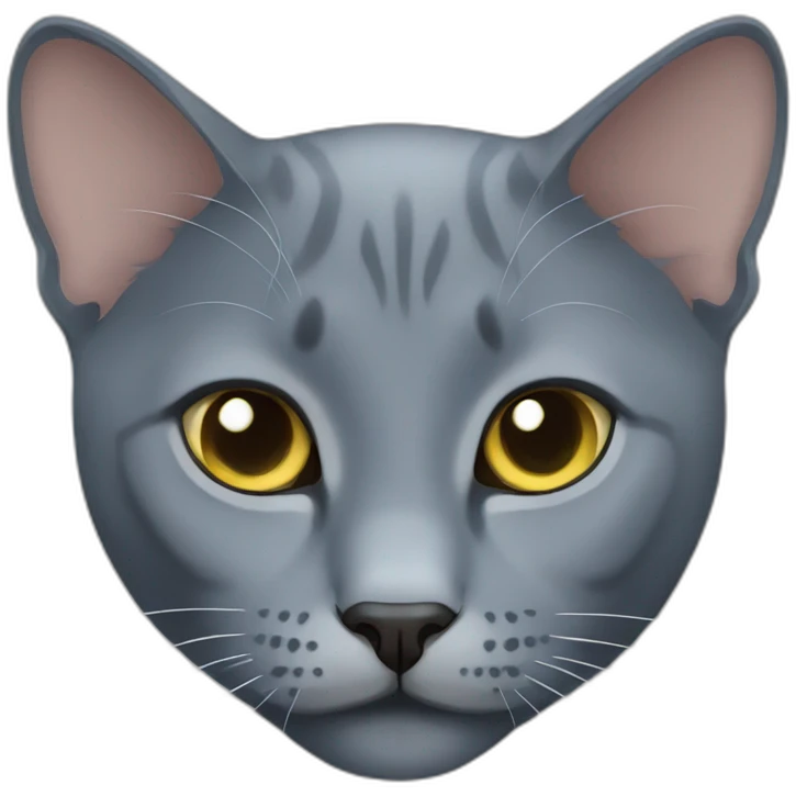 russian blue cat emoji