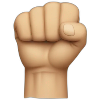 a fist emoji