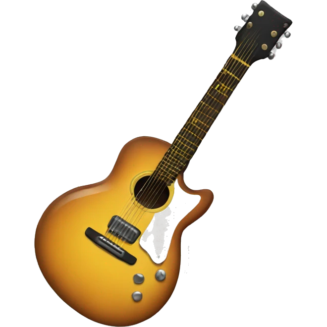 Guitar with hands emoji