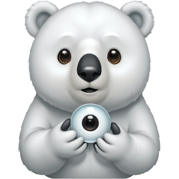 Puedes hacer a un oso polar que cierre un ojo y el otro lo tenga abierto de esta manera 😉 emoji