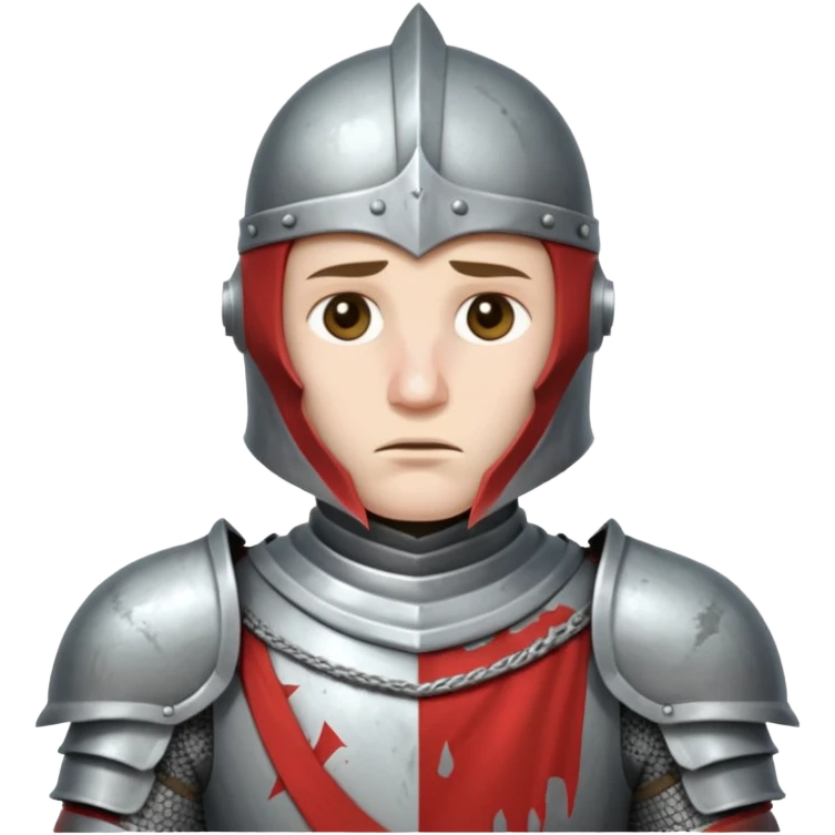 Sad knight emoji