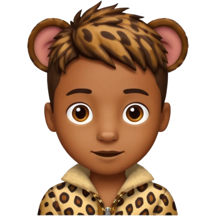 boy with animal print clothes  emoji