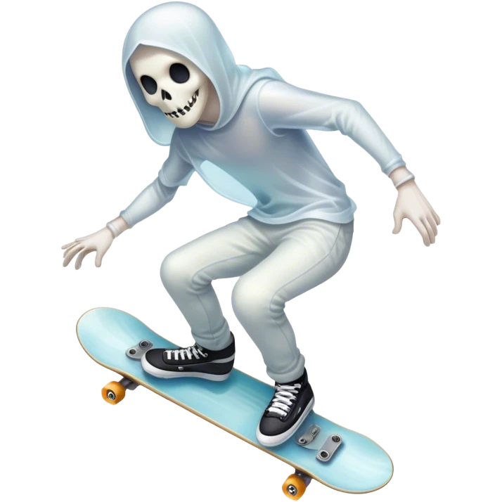  ghost skater boi ghost sk8 boarding emoji