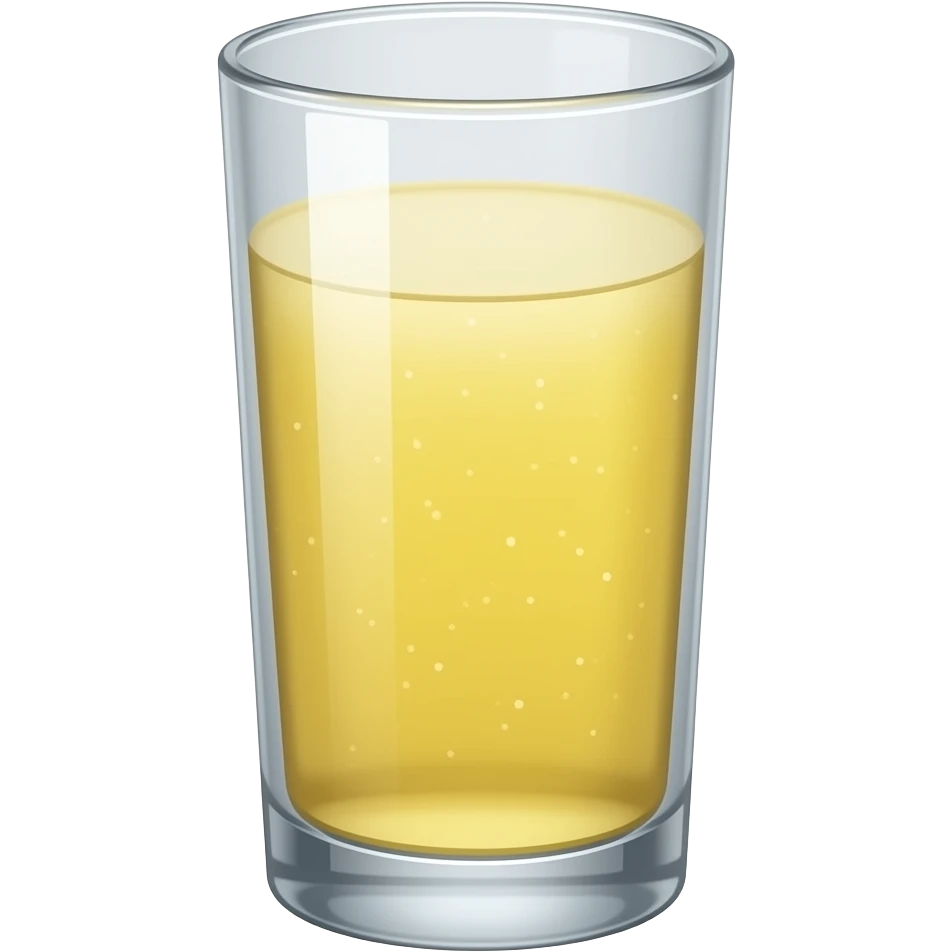 verre haut avec boisson jaune pale emoji
