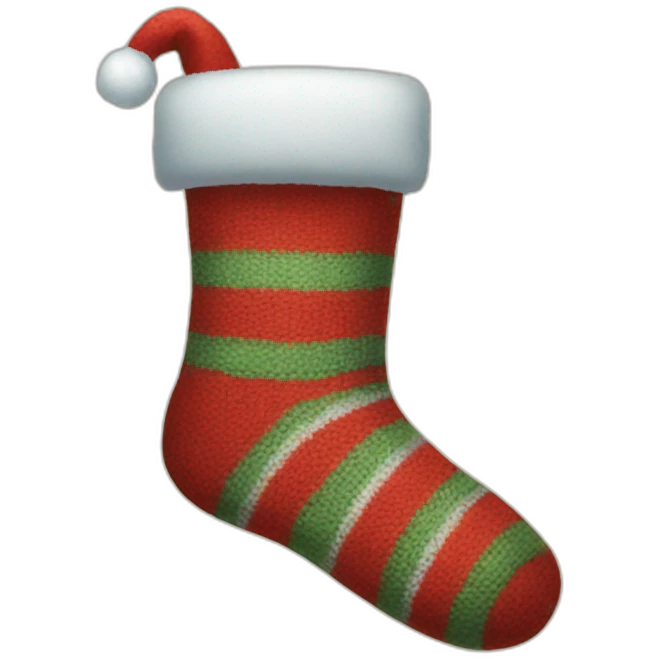 christmas sock B emoji
