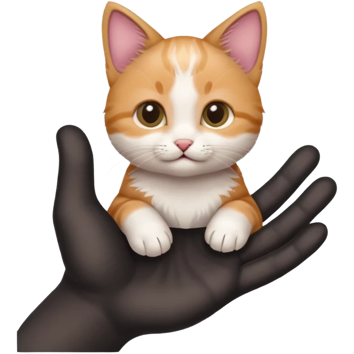 Fingers in the kitty emoji