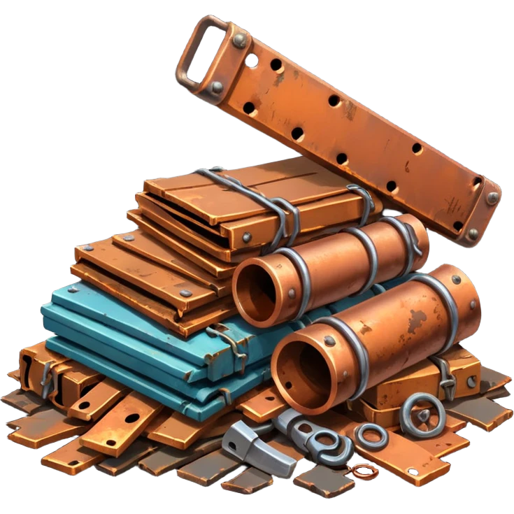 débrouillard ferraille cuivre  post apo survie loot gaming pas de personnage emoji