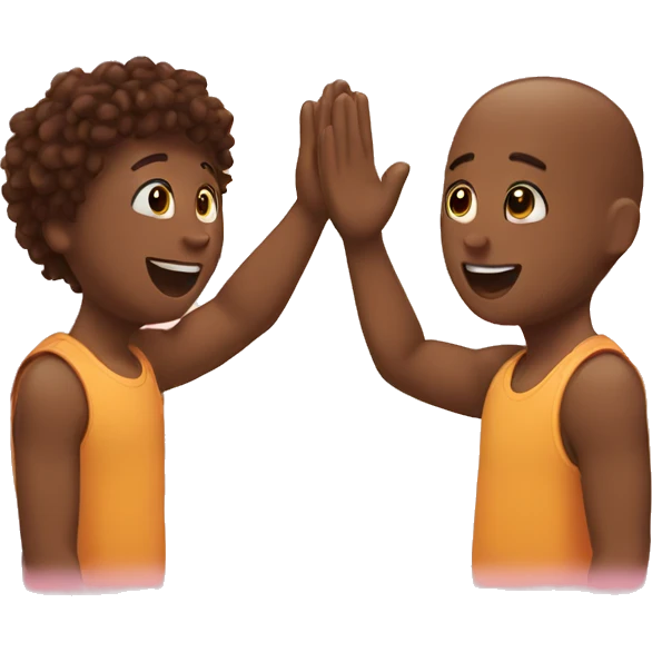 best friends high five emoji