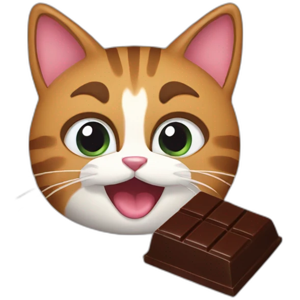 cat-eat-chocolate emoji