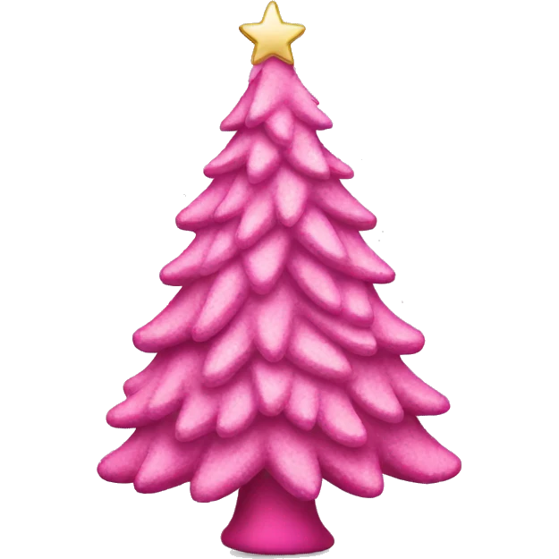 Pink christmas tree emoji