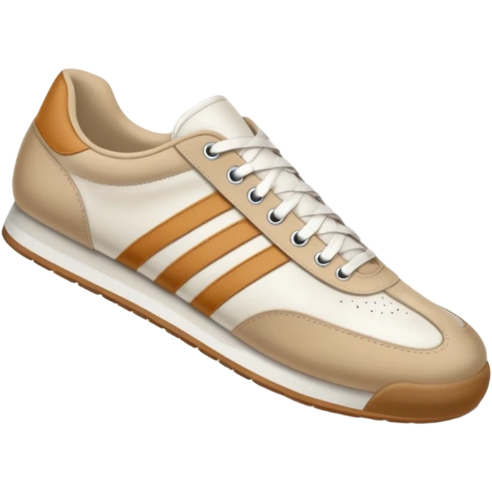  a human foot wearing a sneaker, fully visible, stepping firmly on the ground, leaving a clear shoe print under the sole. Rounded, glossy, smooth, soft shadows, white background.



 emoji