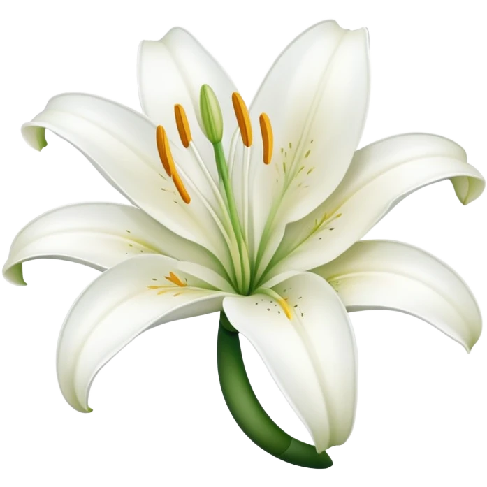 white lily emoji