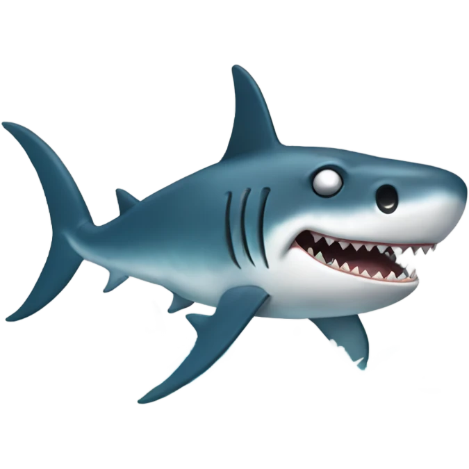 Tiburón mordiendo  emoji
