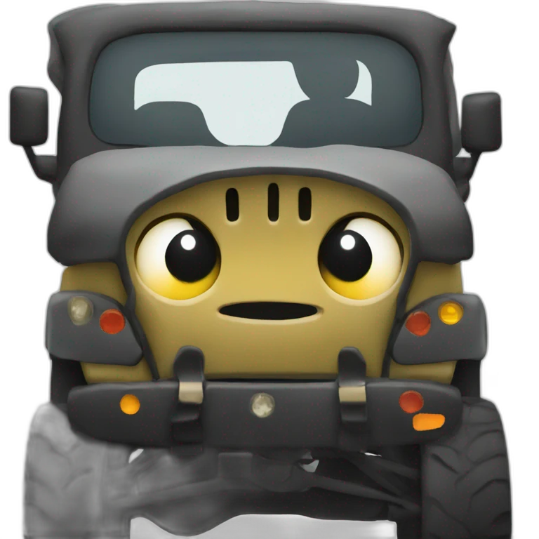black Jeep emoji