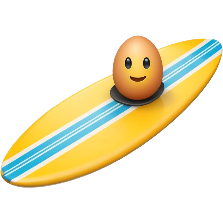 Egg on a surfboard  emoji