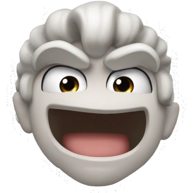 Рука с белым коротким маникюром  emoji
