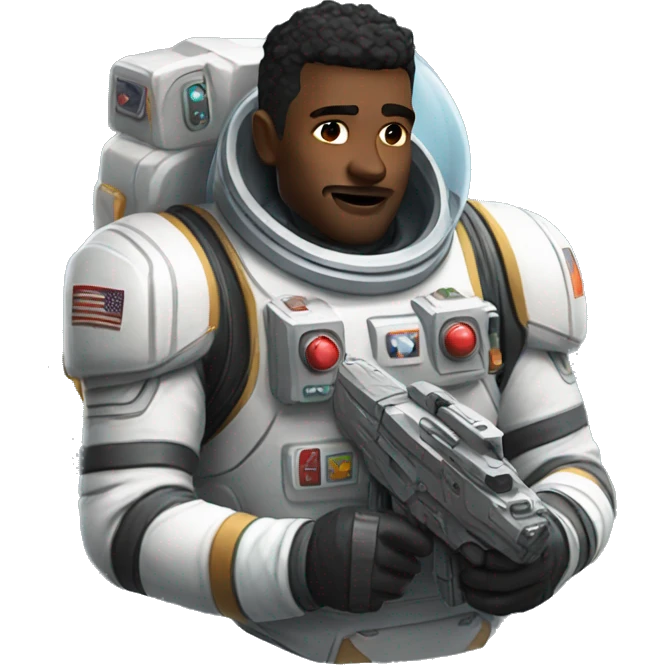  man in space playing valorant game emoji