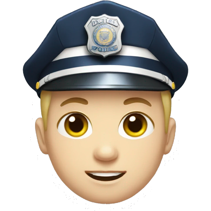 Police officer with down syndrome emoji