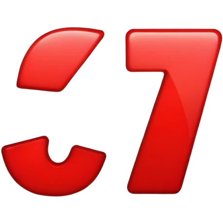 A red Seven emoji