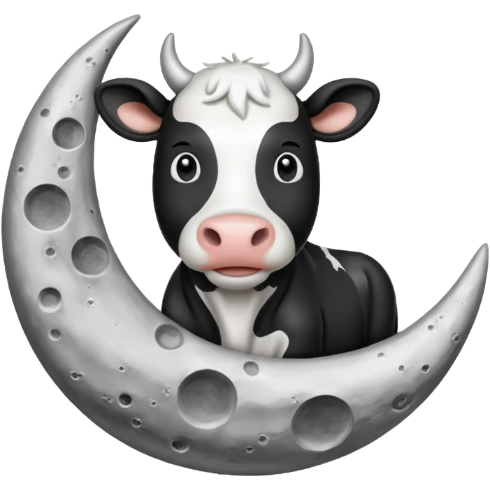 Cow on the moon emoji
