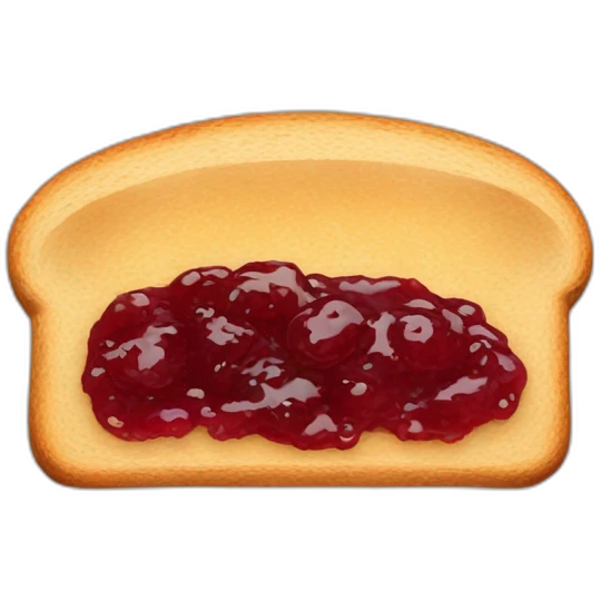 Bread with jam emoji