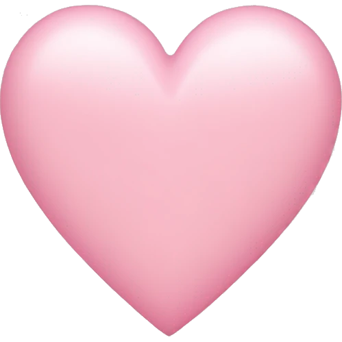 Lightpink heart emoji