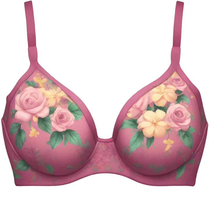 Floral bra  emoji