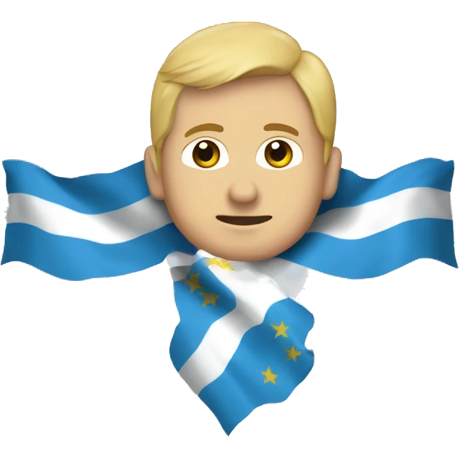 bandera mitad uruguay mitad argentina emoji