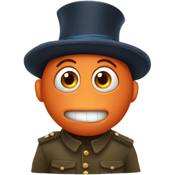 Nemo wearing a Russian hat emoji