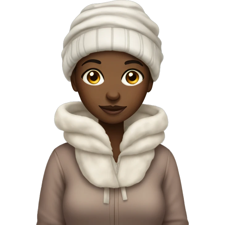 cozy black girl emoji