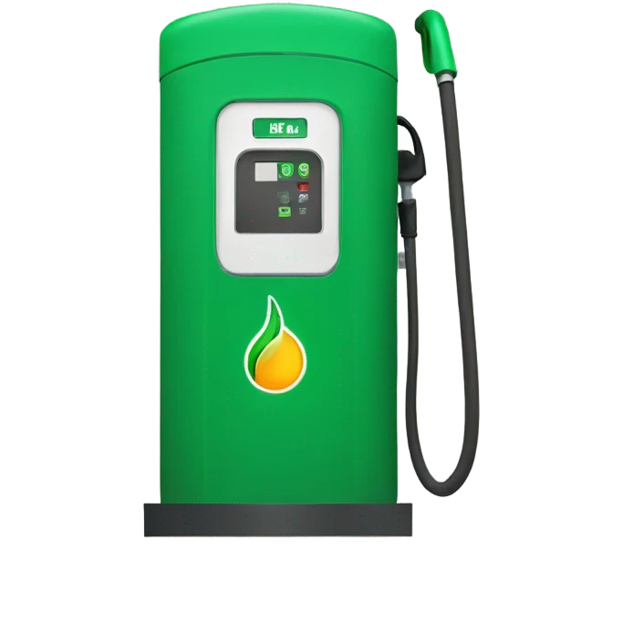 green fuel station emoji